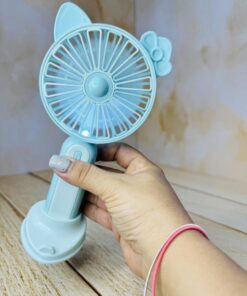 پنکه شارژی چراغ دار فانتزی کد 2591