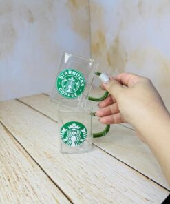 ماگ دسته دار پیرکس مربعی استارباکس کد 2596