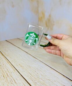 ماگ دسته دار پیرکس مربعی استارباکس کد 2596