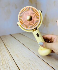 پنکه شارژی استند دار دکمه طلایی کد 2599