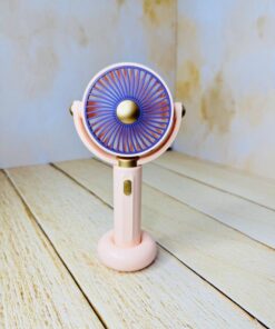 پنکه شارژی استند دار دکمه طلایی کد 2599