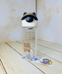 قمقمه فانتزی نی دار خرس کلاه دار کد 2601