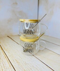 ماگ پیرکس گودمورنینگ تپلی در چوبی کد 2602