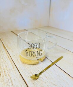 ماگ پیرکس گودمورنینگ تپلی در چوبی کد 2602