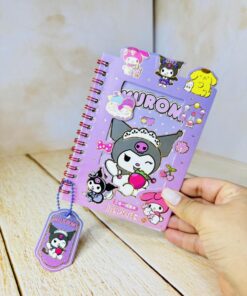 دفترچه سیمی استیکری طرح کرومی کد 2604