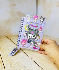 دفترچه سیمی استیکری طرح کرومی کد 2604