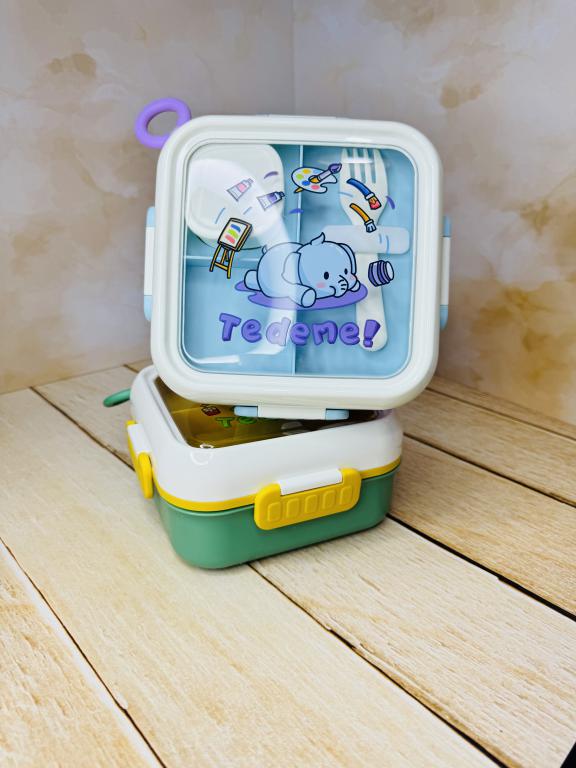 لانچ باکس و ظرف غذا برند TEDEMEI دو طبقه کد 2619