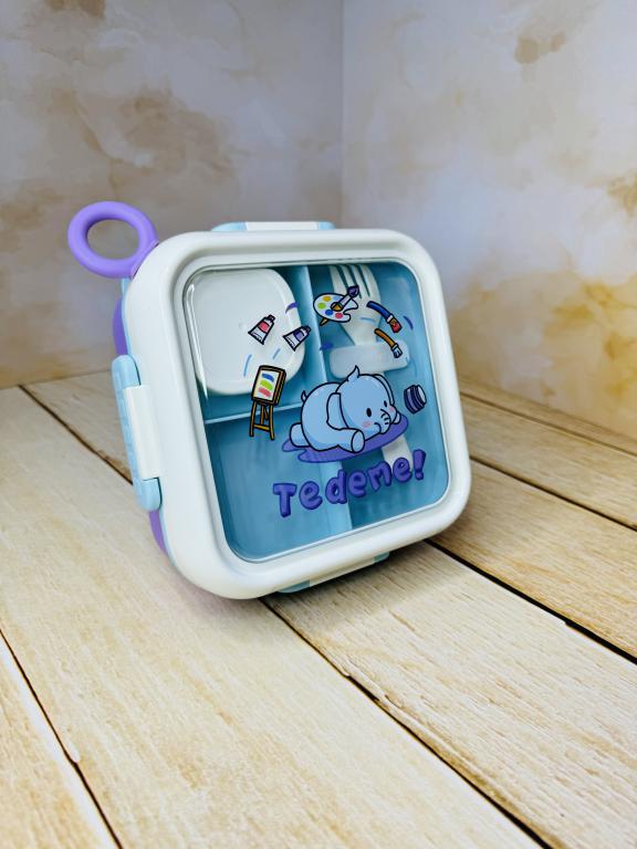 لانچ باکس و ظرف غذا برند TEDEMEI دو طبقه کد 2619