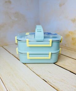 ظرف غذا و لانچ باکس دو طبقه پونی و داینی کد 2620