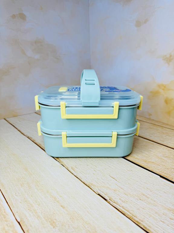 ظرف غذا و لانچ باکس دو طبقه پونی و داینی کد 2620