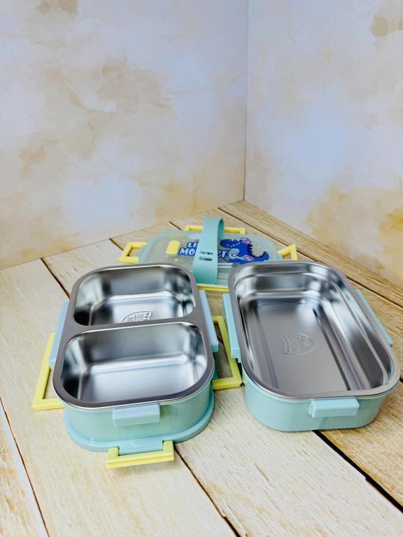 ظرف غذا و لانچ باکس دو طبقه پونی و داینی کد 2620