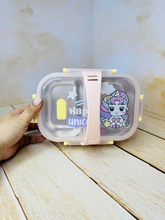 ظرف غذا و لانچ باکس دو طبقه پونی و داینی کد 2620