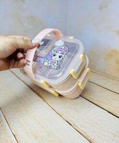 ظرف غذا و لانچ باکس دو طبقه پونی و داینی کد 2620