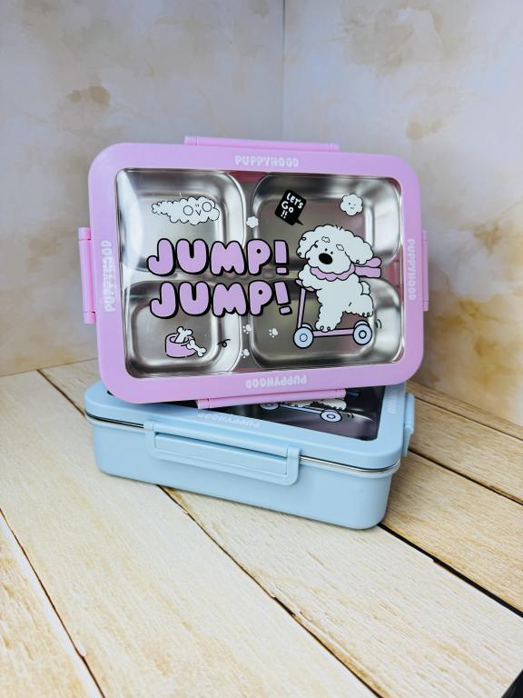 لانچ باکس و ظرف غذای چهار قسمتی طرح هاپو کد 2625