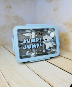 لانچ باکس و ظرف غذای چهار قسمتی طرح هاپو کد 2625