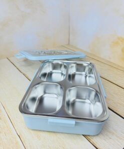 لانچ باکس و ظرف غذای چهار قسمتی طرح هاپو کد 2625