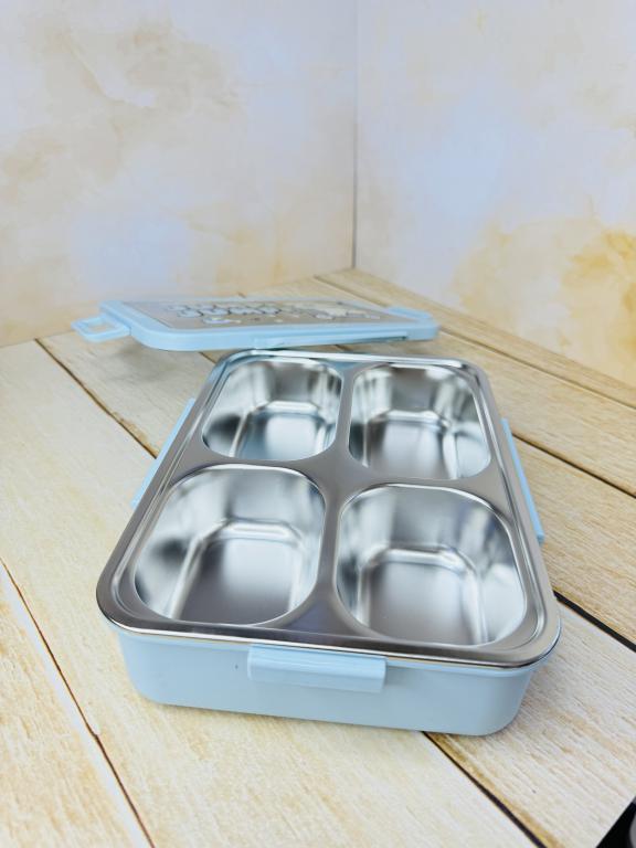 لانچ باکس و ظرف غذای چهار قسمتی طرح هاپو کد 2625