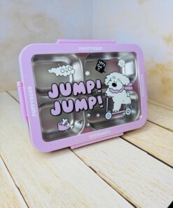 لانچ باکس و ظرف غذای چهار قسمتی طرح هاپو کد 2625