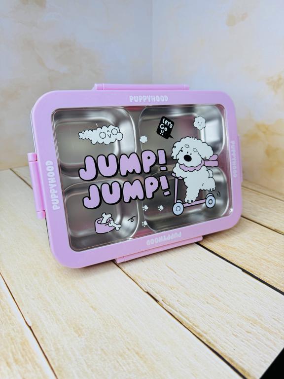 لانچ باکس و ظرف غذای چهار قسمتی طرح هاپو کد 2625