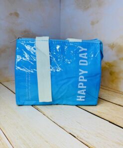 کیف لانچ باکس برزنتی کاور دار HAPPY DAY کد 2627