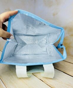 کیف لانچ باکس برزنتی کاور دار HAPPY DAY کد 2627