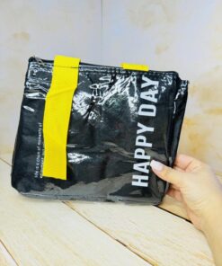 کیف لانچ باکس برزنتی کاور دار HAPPY DAY کد 2627