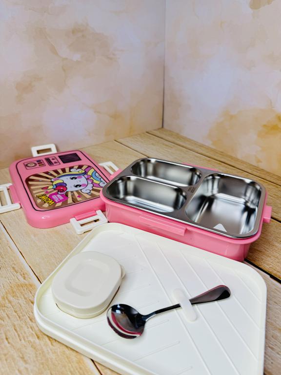 ظرف غذا و لانچ باکس فانتزی مخزن استیل کودک کد 2631