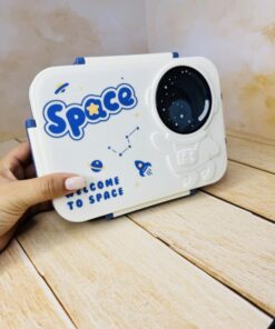 لانچ باکس و ظرف غذای سه قسمتی طرح فضانورد کد 2632