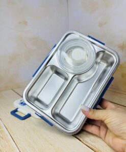 لانچ باکس و ظرف غذای سه قسمتی طرح فضانورد کد 2632