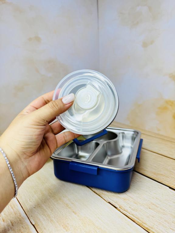 لانچ باکس و ظرف غذای سه قسمتی طرح فضانورد کد 2632