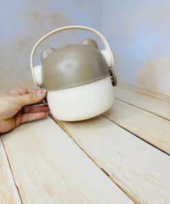 ظرف غذا و لانچ باکس مخزن استیل دوطبقه طرح تدی کد 2634