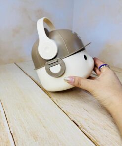 ظرف غذا و لانچ باکس مخزن استیل دوطبقه طرح تدی کد 2634