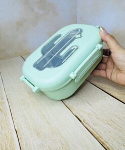 ظرف غذا مخزن استیل طرح کاکتوس کد 2635