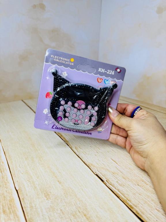 ماشین حساب نگین دار طرح کرومی کد 2637