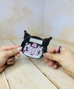 ماشین حساب نگین دار طرح کرومی کد 2637