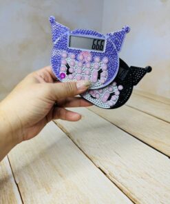 ماشین حساب نگین دار طرح کرومی کد 2637