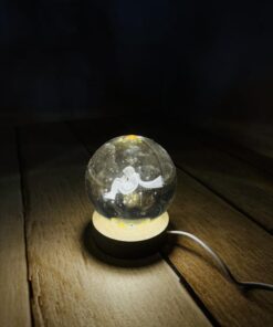 گوی شیشه ای چراغدار سه بعدی سایز بزرگ کد 2647