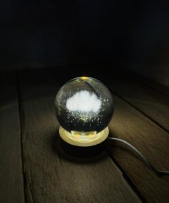 گوی شیشه ای چراغدار سه بعدی سایز بزرگ کد 2647