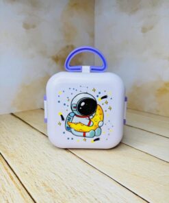 ظرف غذای یونیکورنی دوطبقه دسته دار کد 2651