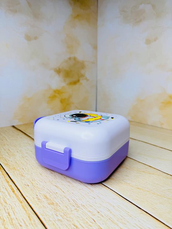 ظرف غذای یونیکورنی دوطبقه دسته دار کد 2651