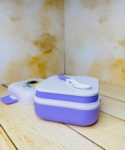 ظرف غذای یونیکورنی دوطبقه دسته دار کد 2651