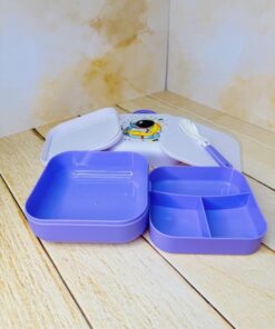 ظرف غذای یونیکورنی دوطبقه دسته دار کد 2651