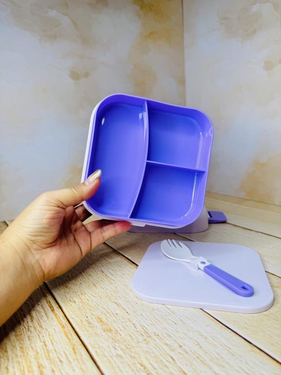 ظرف غذای یونیکورنی دوطبقه دسته دار کد 2651