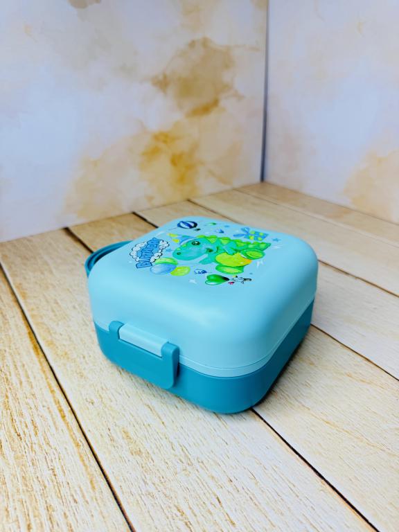 ظرف غذای یونیکورنی دوطبقه دسته دار کد 2651