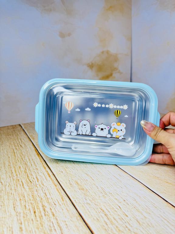 ظرف غذای مخزن استیل قاشق دار کد 2652