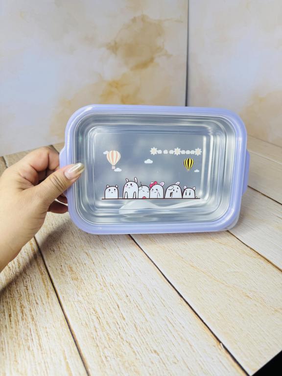 ظرف غذای مخزن استیل قاشق دار کد 2652