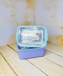 ظرف غذای مخزن استیل قاشق دار کد 2652