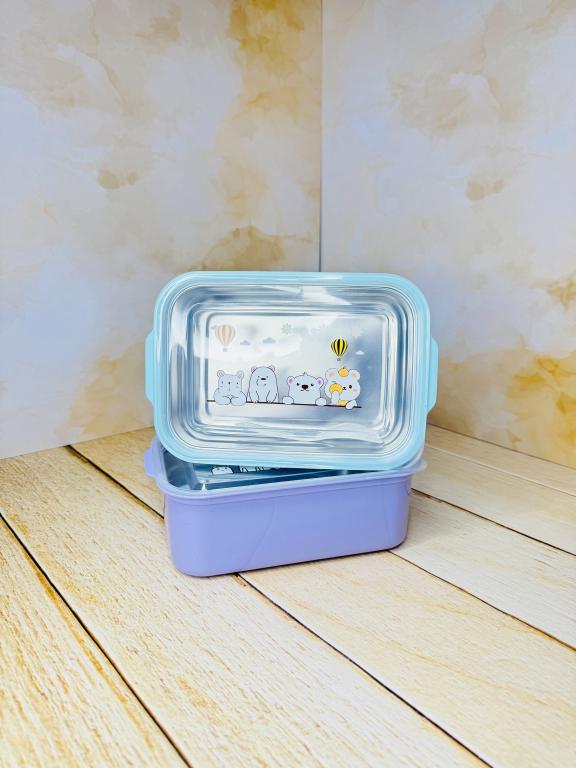 ظرف غذای مخزن استیل قاشق دار کد 2652