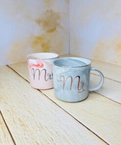 ماگ ست خانوم و اقا طرح ماربل کد 2657