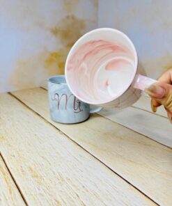 ماگ ست خانوم و اقا طرح ماربل کد 2657